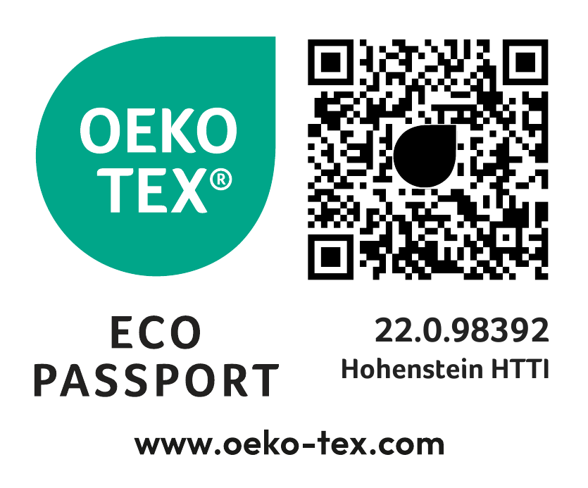 DTF Laufmeter bis 5 Meter 8 OEKO-TEX Eco Passport Logo